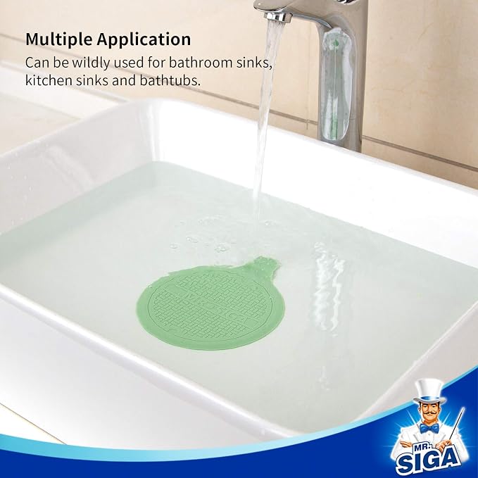 MR.SIGA Silicone Bathtub Stopper, Drain Stopper - Image 5