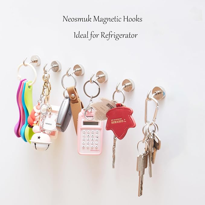 Neosmuk Magnetic Hooks, 40lb Heavy Duty, 10 Pack - Image 4