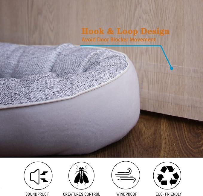 TORRAMI 36" Door Draft Stopper Under Bottom Insulation Noise Air Stopper 2.1LB - Image 3
