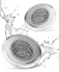 2 Pack Kitchen Sink Drain Strainer, Patented Reversible Chain Mesh Basket by Wokdada