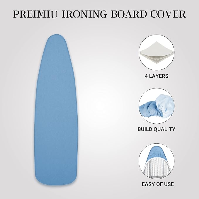 ZOES HOMEWARE Ironing Board Cover and Pad | 100% Cotton Cover - Image 2