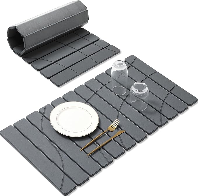 Extra Large Stone Dish Drying Mat by linidcoudhome