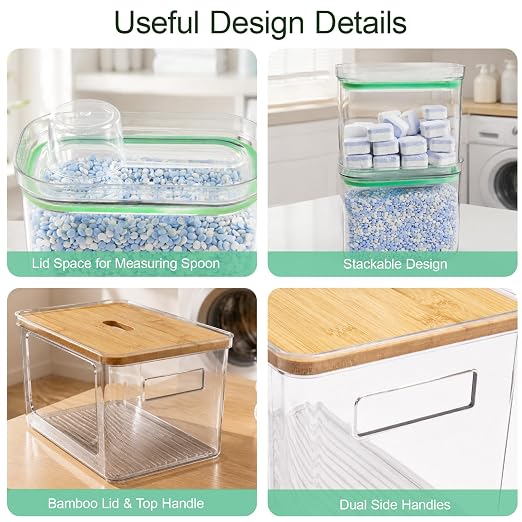 5-in-1 Trash Bag Dispenser, Laundry & Dishwasher Pods Storage Container - Image 5