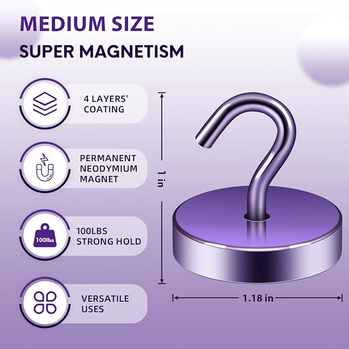 Neosmuk Magnetic Hooks Steel Tube Design - Image 6