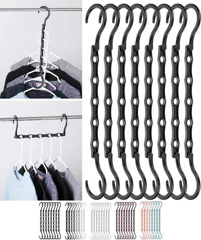 Mr. Pen- Space Saving Hangers, 360° Rotating Hooks | Magic Cascading Hanger by MrPen