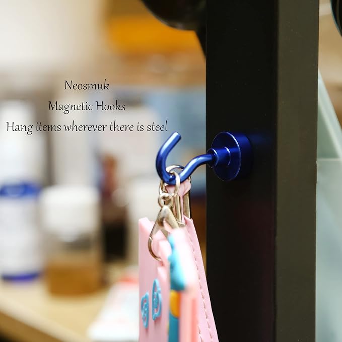 Neosmuk Magnetic Hooks, 30lb Heavy Duty, 10 Pack - Image 2