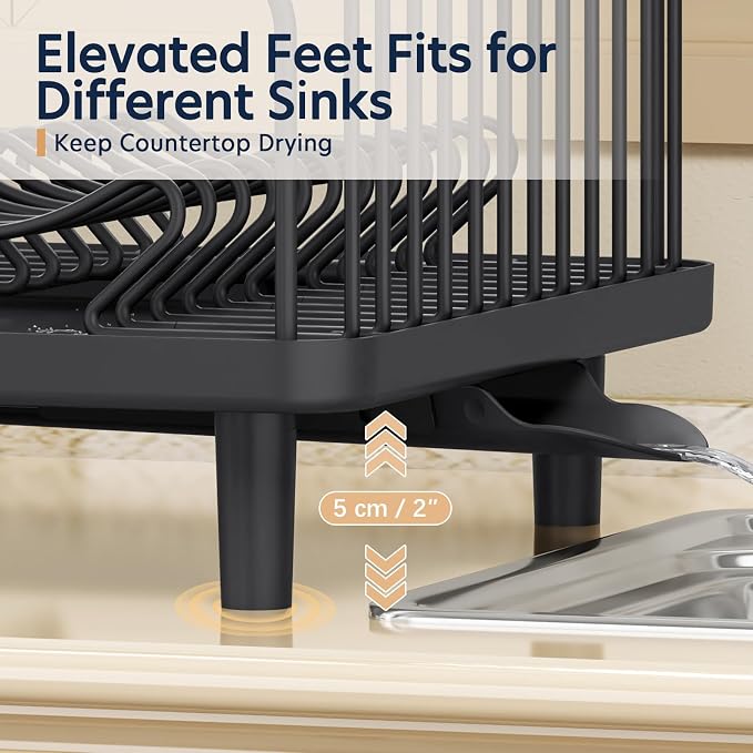 KINGRACK Dish Drying Rack for Kitchen Counter, Dish Drainer - Image 7