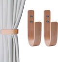 2 Pack Curtain Tiebacks Natural Wood Curtain Holdbacks, Wood | Curtain Holder by OCIOLI