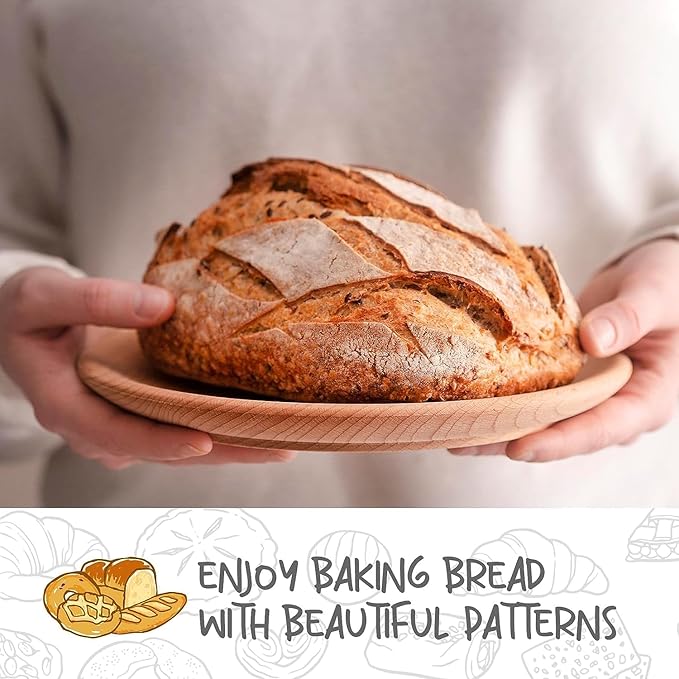 Bread Proofing Baskets 8.5 inch Round Dough Proofing Bowls w/Liners Perfect for Home Sourdough Bakers Baking