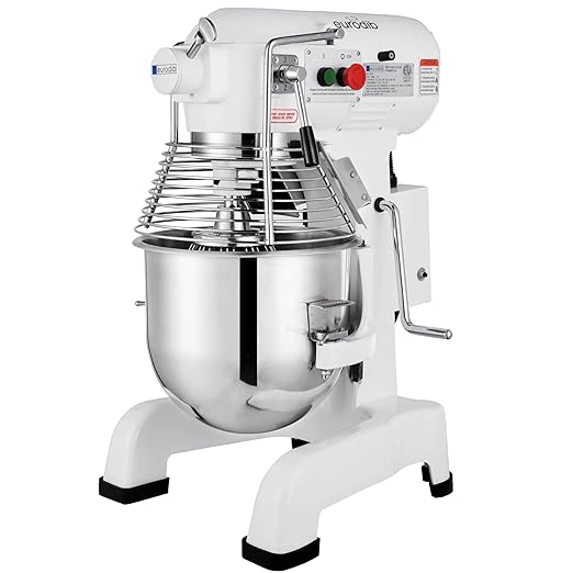 Eurodib M20 ETL 20 Quart Commercial Planetary Stand Mixer, Bench Model, White, 110v