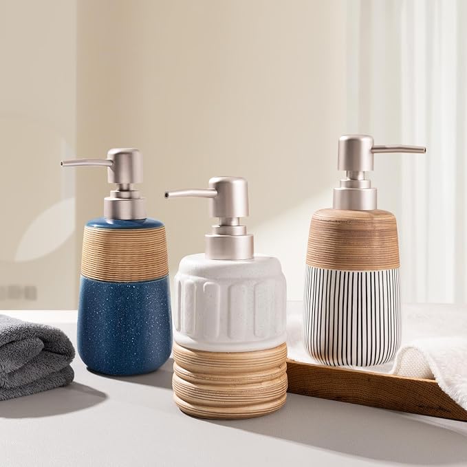 2 Pcs Soap Dispenser Bathroom, 14 Oz Liquid Hand Dish Soap Dispensers - Image 4