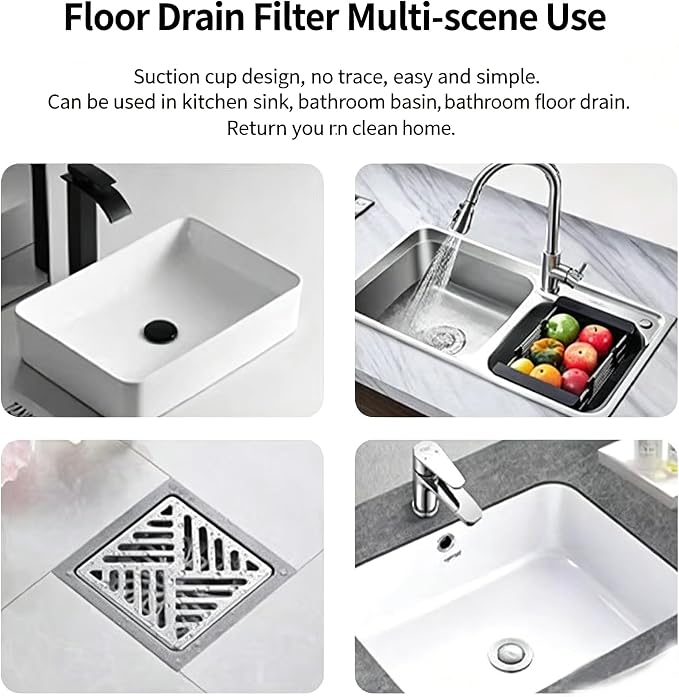 2 Pack Drain Stopper Hair Catcher, Sink Strainer - Image 4