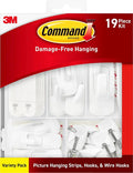 Command Variety Pack, Including 10 Pairs of Picture Hanging Strips, 6 Wire by Unknown