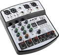 Dj Mixers 4 Channel Audio Mixer Sound Board with Bluetooth, Usb Audio Interface with 48V Phantom Power Sounds Mixer Board with 99 DSP FX Reverb Delay Effect