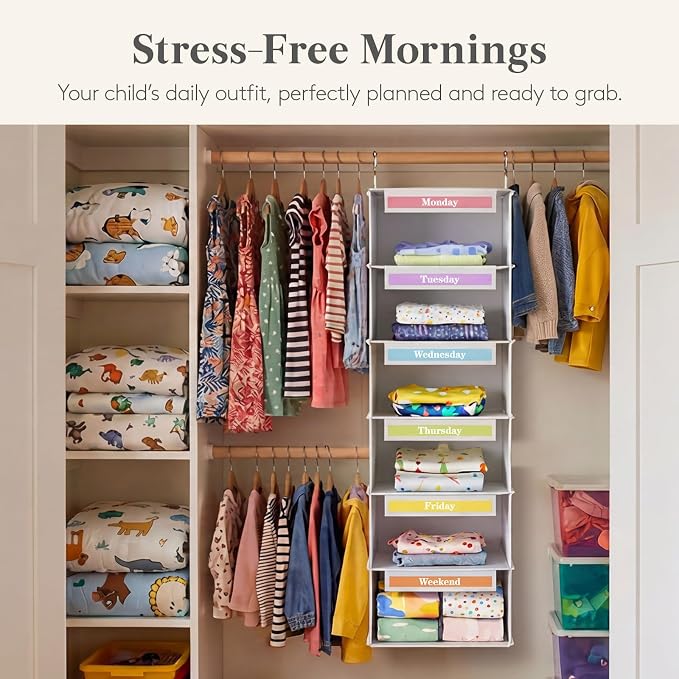 Lifewit 6 Shelf Weekly Clothes Storage Organizer - Image 6