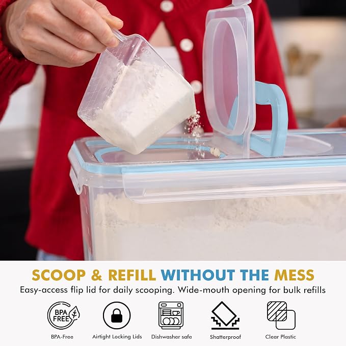 Shazo 2 PC Flour Sugar Storage Containers - Image 6