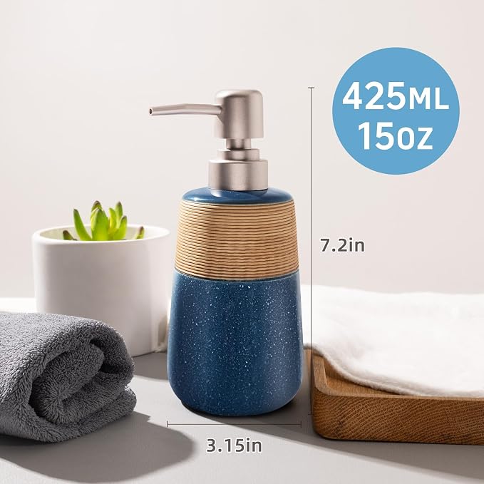 Hand Soap Dispenser, Ceramic Liquid Soap Dispenser - Image 3