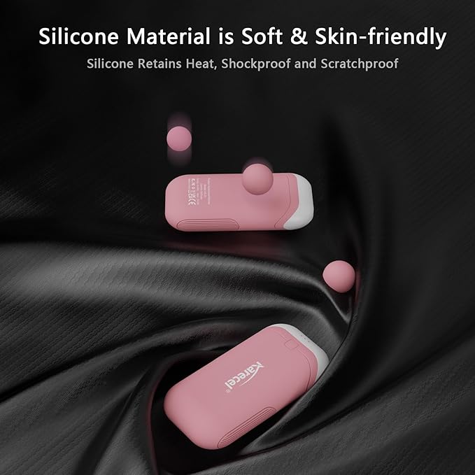 Karecel Heat-Conducting Silicone Rechargeable Hand Warmers 2 Pack, 10,000mAh Double-Sided Heating USB Electric Hand Warmers, Portable Pocket Heated Handwarmers, Hunting Essentials, Men Women Gifts
