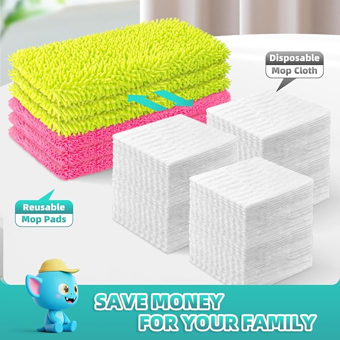6 Pack Reusable Mop Pads for Swiffer, Washable Wet Pads Refill - Image 7
