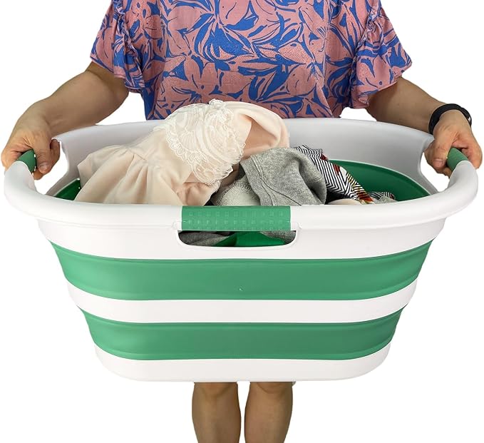 SAMMART 40L Collapsible Plastic Laundry Hamper - Image 7