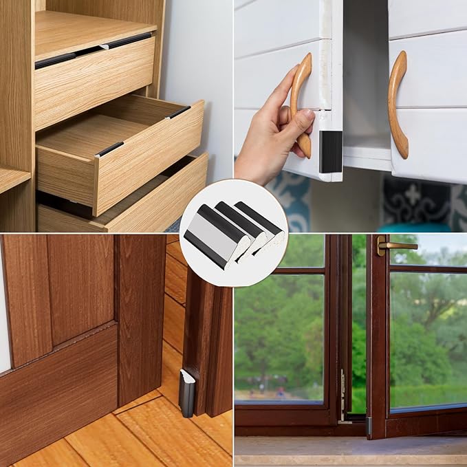 Kneelisa 3Pcs×196” Wedge-Shape Foam Window Weather Stripping Door Seal | - Image 6