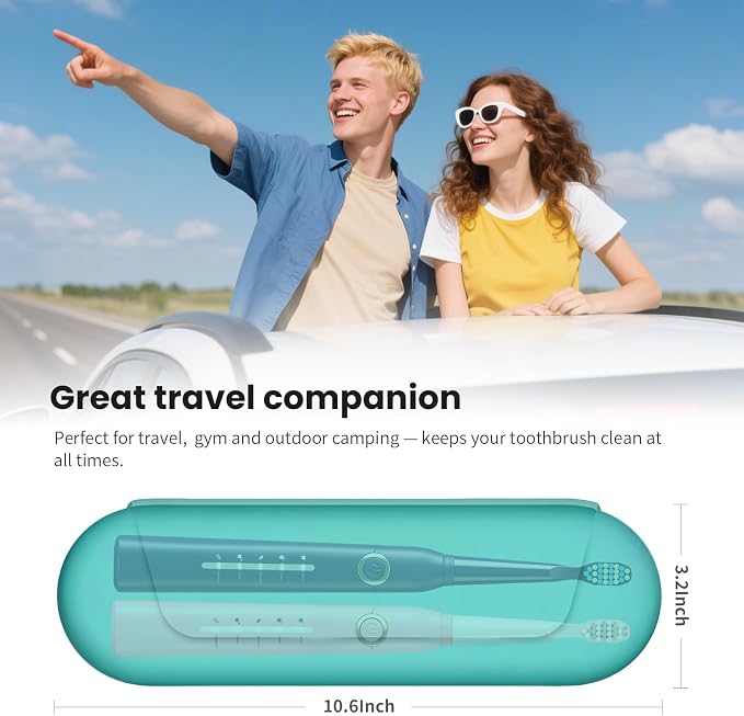 Silicone Electric Toothbrush Travel Case, Manual Toothbrush Travel Cover - Image 6