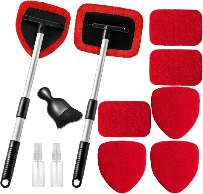 Qydipclin 11pcs Windshield Cleaner Tool, Car Window Cleaning Wash Kit by Qydipclin