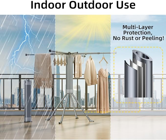 BIREN Clothes Drying Rack Foldable Extending Laundry Rack - Image 8