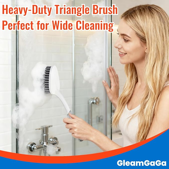 3 Pack Shower Brush for Cleaning, Heavy-Duty Scrub Brush Set for Bathroom | 3 - Image 7