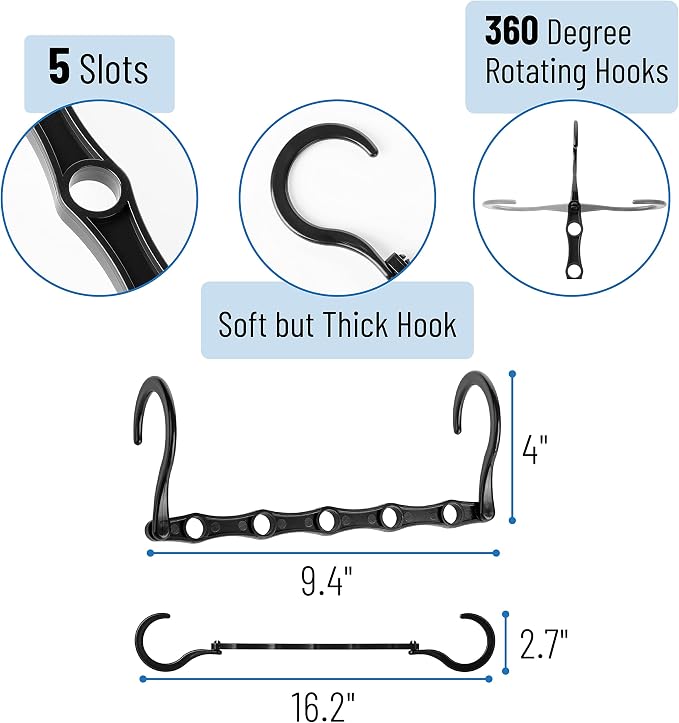 Mr. Pen- Space Saving Hangers, 360° Rotating Hooks - Image 3