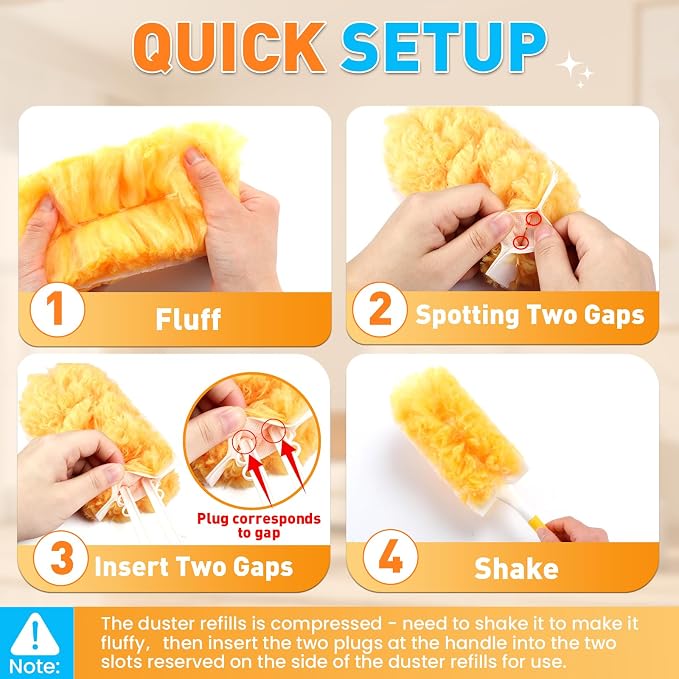 Alotiki Duster Refills, 360° Double-Sided Disposable Duster - Image 2