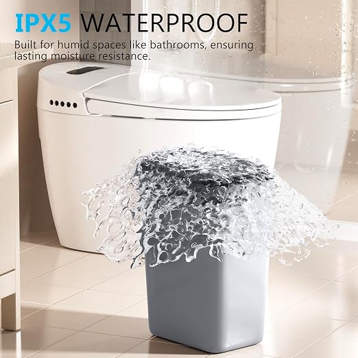 Bathroom Small Trash Can with Lid, Automatic Garbage Can, 2.6 Gallon | 3 Pack - Image 5