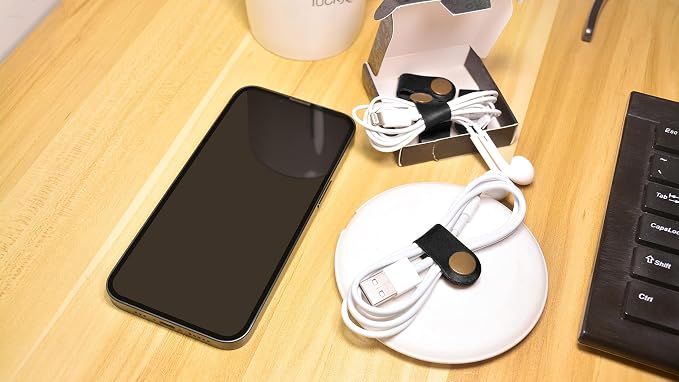 CAILLU Leather Cord Organizer, Cable Ties - Image 4