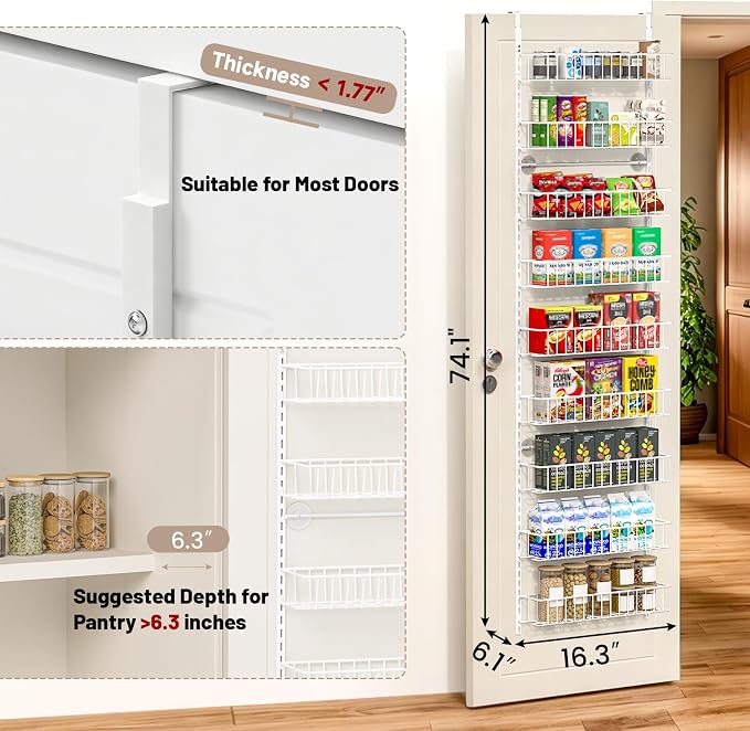 ElegantArray 9-Tier Pantry Door Organizer - Image 2
