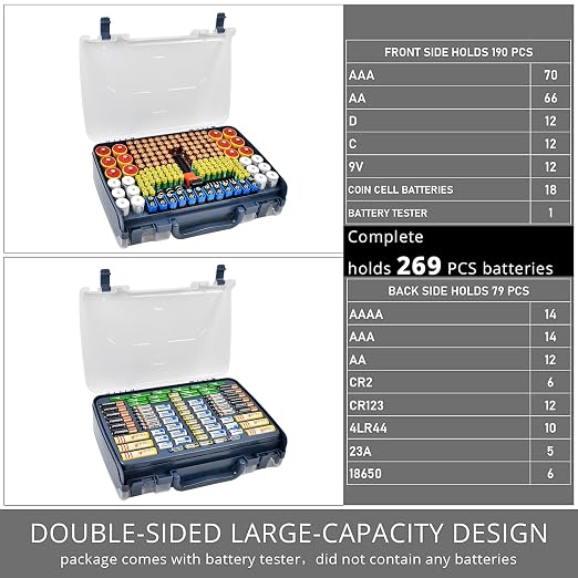 Battery Organizer Storage Case - Image 3