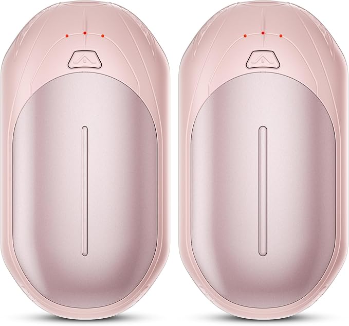 AI Hand Warmers Rechargeable 2 Pack, AI Smart Chips Electric Hand Warmers, 20Hrs Long Safe Heat, Portable Pocket Heater, Gifts for Christmas, Outdoor, Hunting, Golf, Camping Accessories