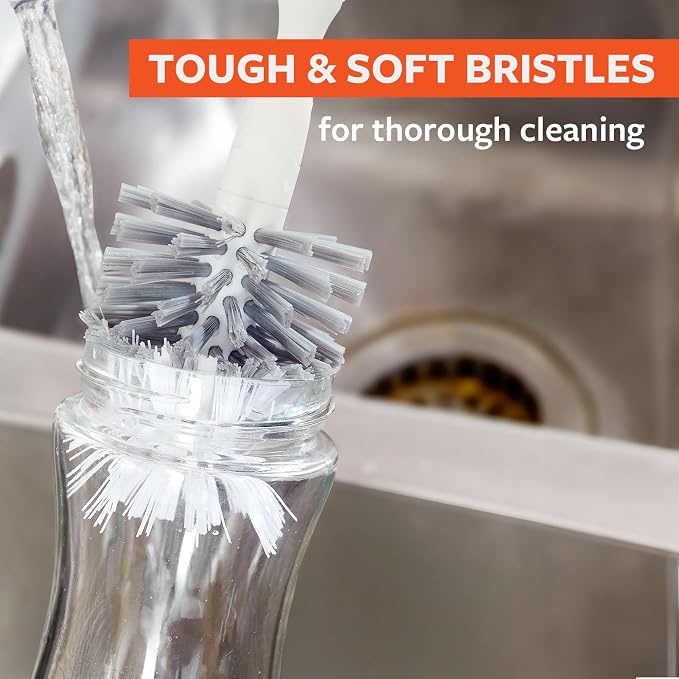 Full Circle Upstanding Bottle Brush, Deep Cleans Water Bottles, safe - Image 4