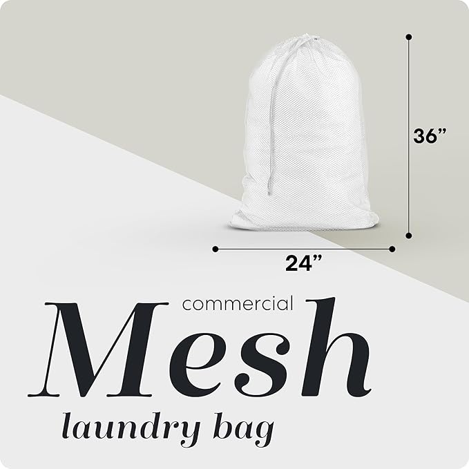 Handy Laundry Mesh XL Laundry Bag 24"x36" 2-Pack, Heavy Duty - Image 2