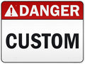 Custom Danger Sign, Ansi Sign, Osha Compliant, 36x48 Inches, Reflective, Rust Free DiBound, Fade Resistant, Made in USA by My Sign Center