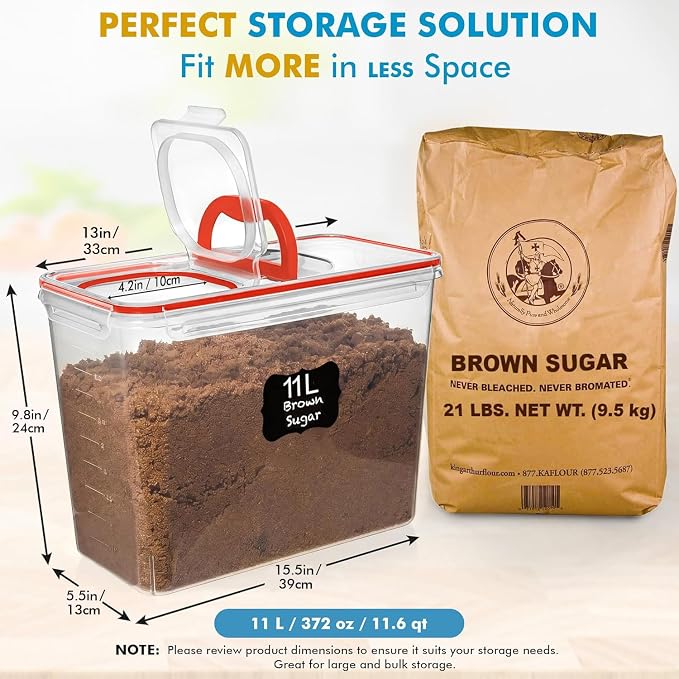 Shazo 2 PC Flour Sugar Storage Containers - Image 2