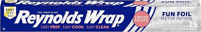 Reynolds Wrap Fun Foil with Festive Firework Pattern, Embossed Aluminum Foil by ReynoldsConsumerProducts