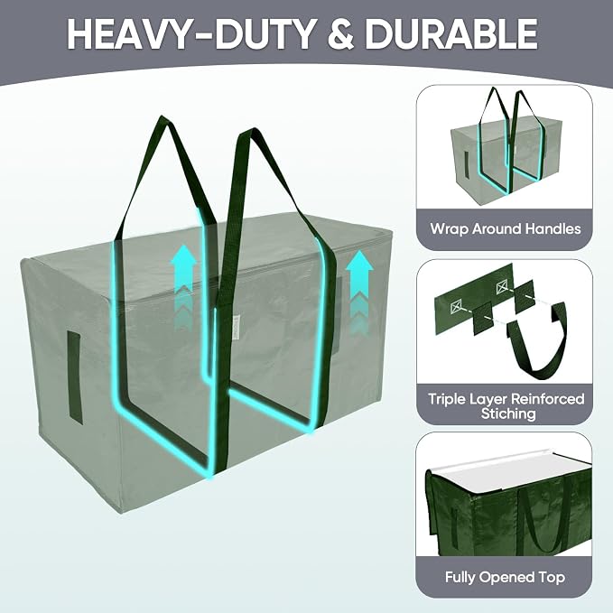 TICONN 8 Pack Extra Large Moving Bags Heavy Duty - Image 3