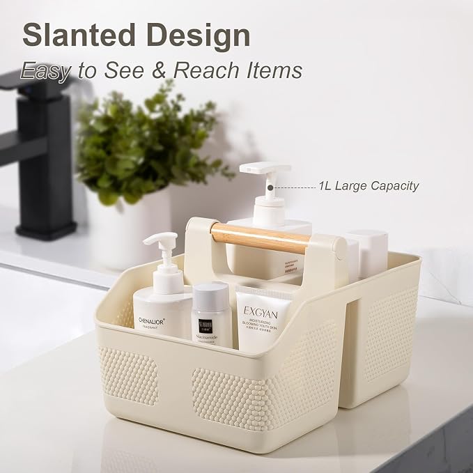 Plastic Shower Caddy Portable Shower Basket - Image 2