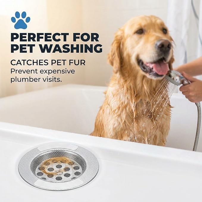 50 Pack Square Disposable Shower Drain Hair Catcher Stickers | Waterproof - Image 6