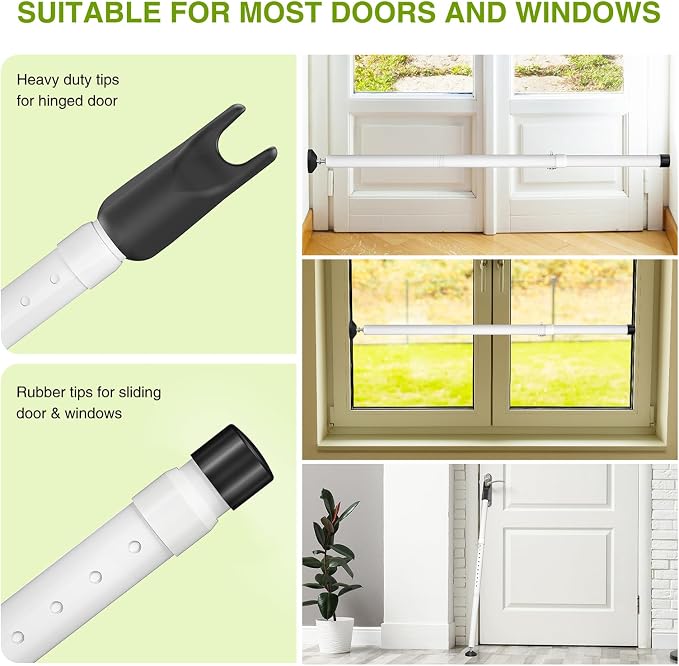 Sliding Glass Door Security Bar, Patio Door Barricade Security Bar, Apartment - Image 5