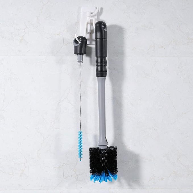 MOSOLAN 2-in-1 Bottle Brush and Straw Cleaner Brush, 1 Pack | Long Handle Water - Image 6