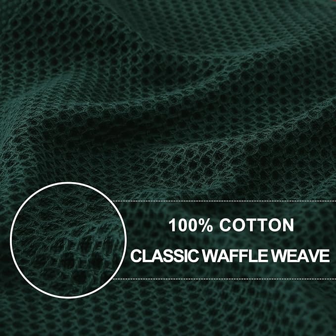 Homaxy 100% Cotton Waffle Weave Kitchen Dish Cloths 24-Pack, Ultra Soft - Image 2