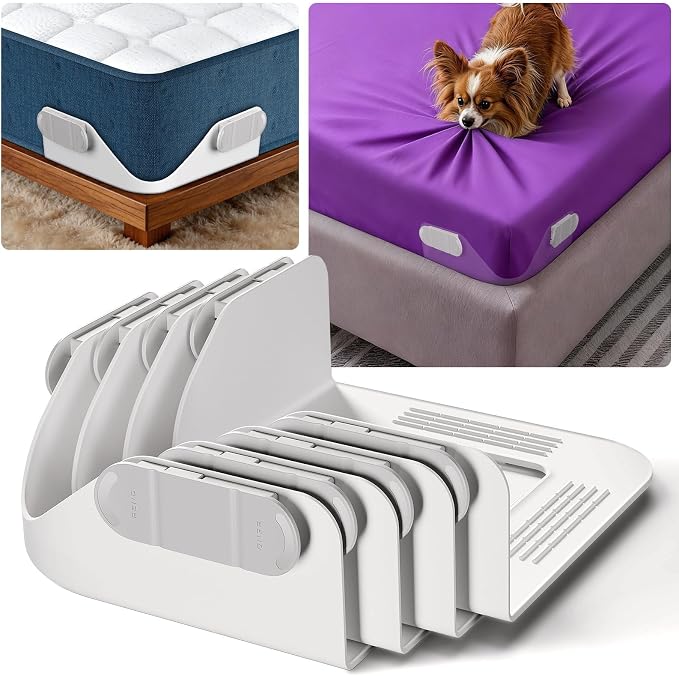 Bed Sheet Holders for Corners:Non-Stretch Fitted Sheet Grippers | Fitted Sheet by B-Land