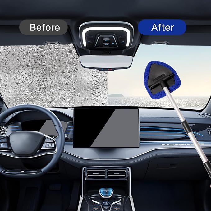 Qydipclin 11pcs Windshield Cleaner Tool, Car Window Cleaning Wash Kit - Image 3