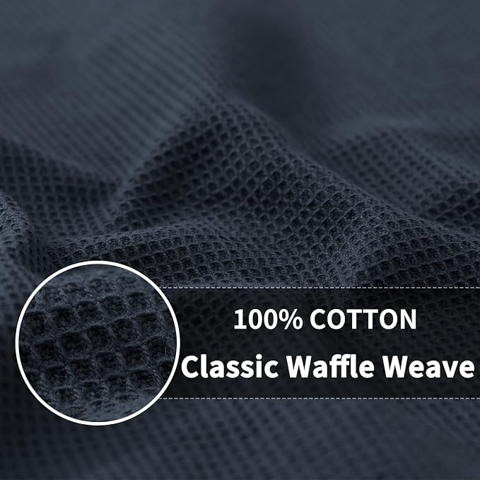 Homaxy 100% Cotton Waffle Weave Dish Cloths, 12 Pack - Image 2